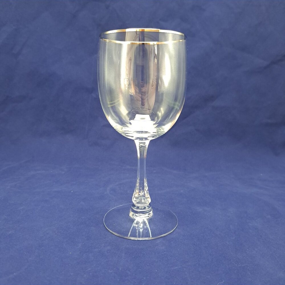 Fostoria Trousseau Water Goblet Platinum Trim Elegant Design For Dining